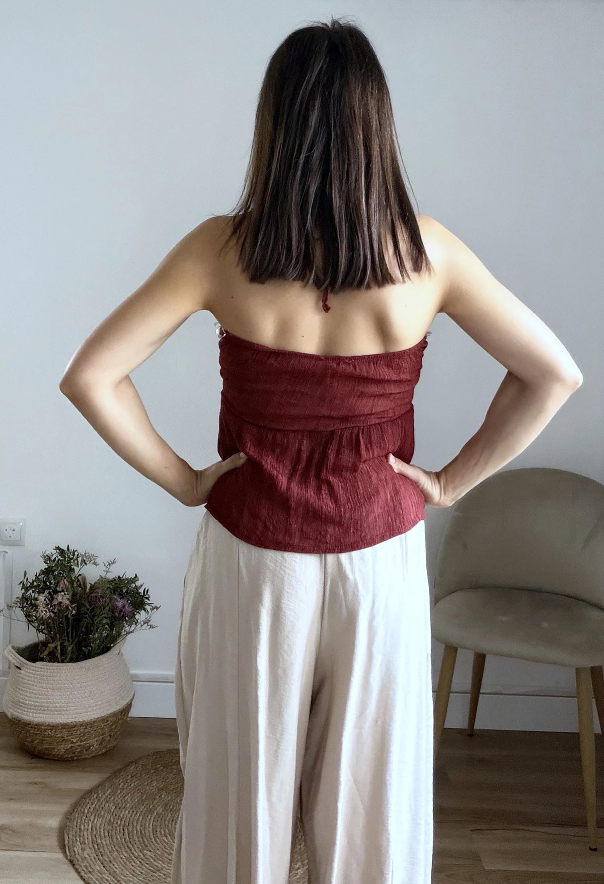 Top textura brick red